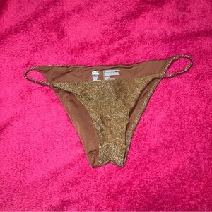 No Boundaries Brown Glitter Bikini Bottom